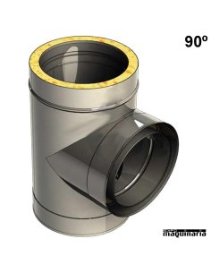 Tubo acero inox TE 90º JETE90