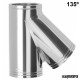 Tubo acero inox TE 135º JETE135