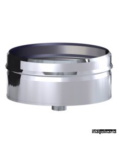 Tubo inox COLECTOR con desagüe
