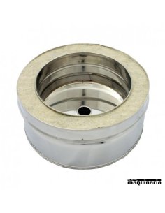 Tubo inox COLECTOR aislado con desagüe