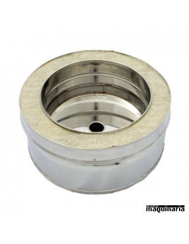Tubo inox COLECTOR aislado con desagüe