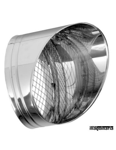 Tubo inox Salida Horizontal con rejilla