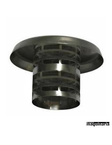 Tubo inox Salida Vertical con rejilla