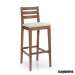 Taburete alto madera  JOTAM13CR con respaldo