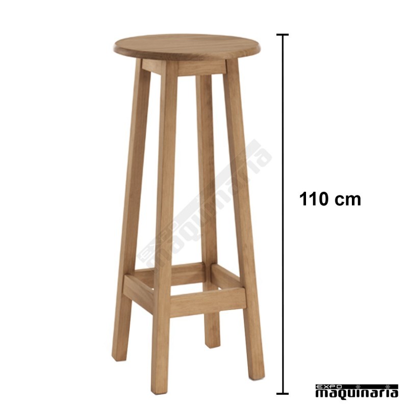 Mesa alta madera 110 cm JOMAA110CM-R