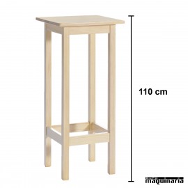 Mesa alta madera JOMAA110CM-C Cuadrada