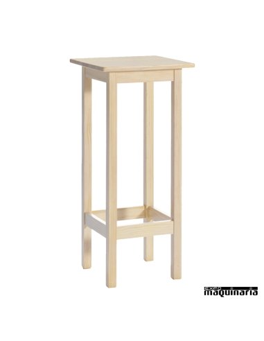 Mesa alta madera JOMAA110CM-C Cuadrada