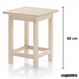 Mesa baja madera JOMBA65CM-C Cuadrada