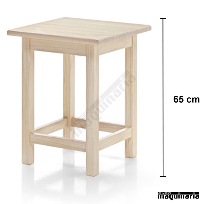 Mesa baja madera JOMBA65CM-C Cuadrada