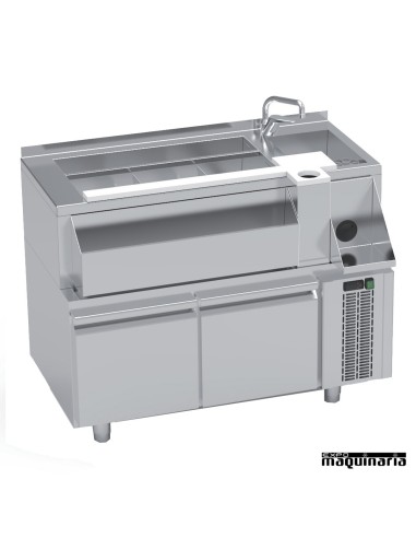 Mesa cocktail bar con puertas 1,2m ERMBCR-120