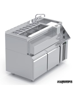 Mesa cocktail bar con puertas 1,2m ERMBCR-120 2