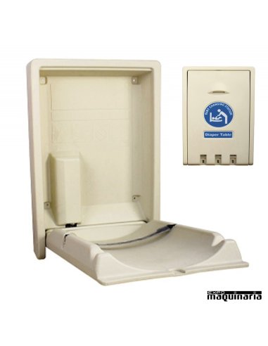 Cambiador de bebe plegable 9R101 de pared