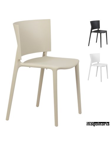 Silla plastica MRAFRI apilable