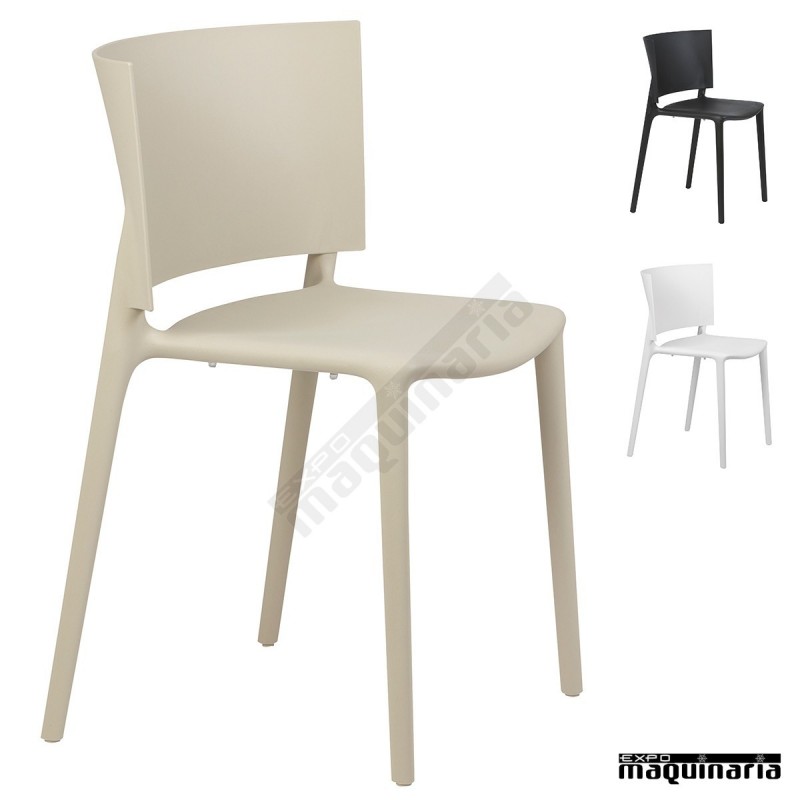 Silla plastica MRAFRI apilable