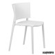 Silla plastica MRAFRI apilable blanco