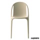 Silla plastica MRBROOK apilable ecru