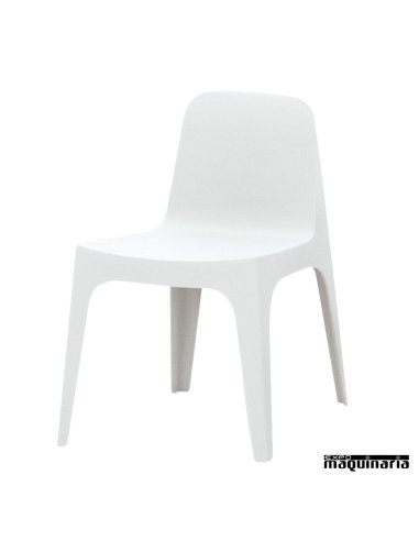 Sillas de plastico apilables MRSOL blanco