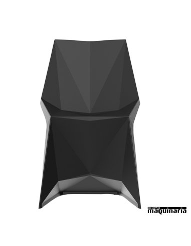 Silla plastica MROXEL encajable negro