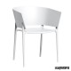 Sillon terraza MRAFRI-B apilable blanco