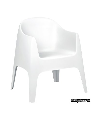 Sillon terraza MRSOL-B apilable blanco