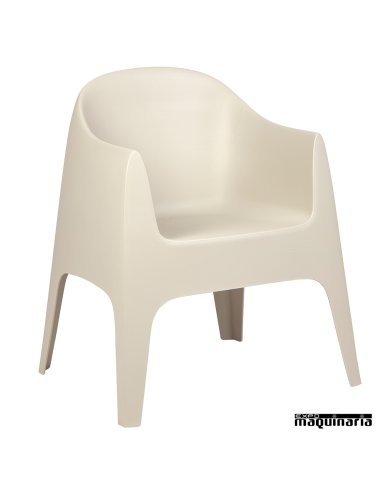 Sillon terraza MRSOL-B apilable ecrú