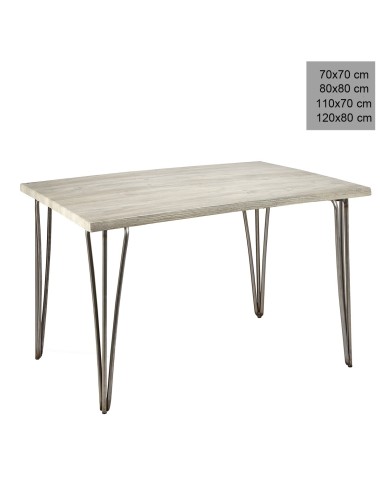 Mesa estilo industrial 3R008 melamina