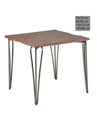 Mesa estilo industrial 3R008MAD madera