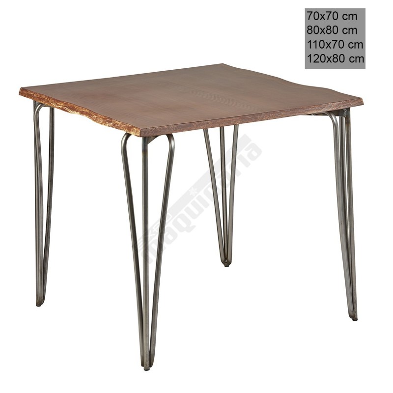 Mesa estilo industrial 3R008MAD madera