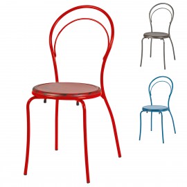 Silla metalica colores 1R008 cafetería