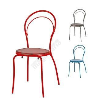 Silla metalica colores 1R008 cafetería