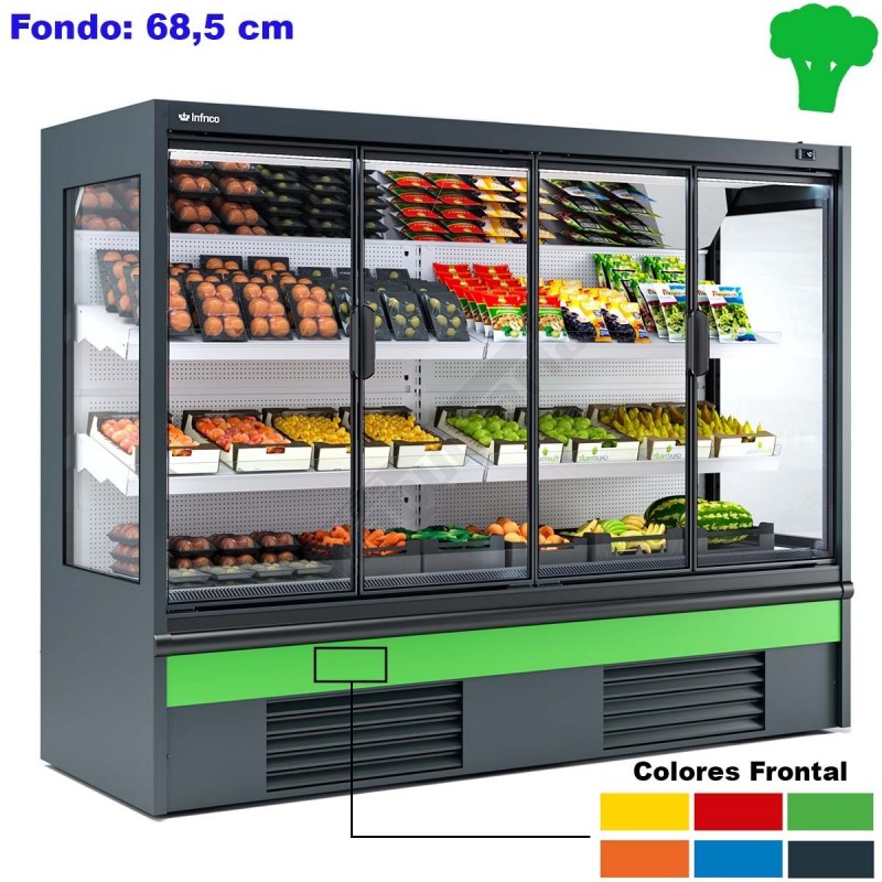 Murales refrigerados para fruta verdura con Puertas