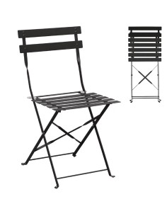 Silla de hierro plegable para terraza NIGH551 2