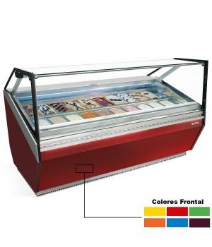 Vitrina helado Cristal Recto INVCB12H+