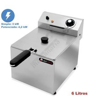 Freidora electrica industrial 6L IBER-FD6L+