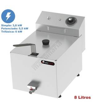 Freidora electrica 8 Litros IBER-FD8LC+