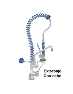 Grifo ducha sobremesa monomando dos aguas extrabajo con caño