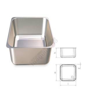 Fregadero para soldar a mesa, mano derecha. 1060x420x350 mm