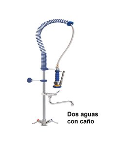 Grifo ducha sobremesa monomando dos aguas extrabajo con caño