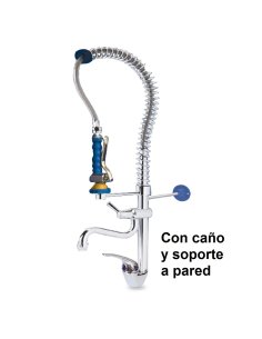 Grifo ducha sobremesa monomando dos aguas extrabajo con caño