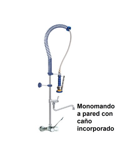Grifo ducha sobremesa monomando dos aguas extrabajo con caño