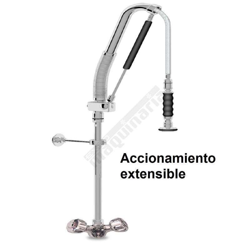 Grifo ducha 2 aguas modelo accionamiento extensible