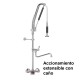 Grifo ducha 2 aguas modelo accionamiento extensible con caño