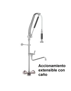 Grifo ducha 2 aguas modelo accionamiento extensible con caño