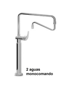 Grifo de columna orientable 2 aguas monocomando