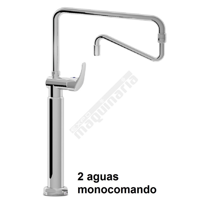 Grifo de columna orientable 2 aguas monocomando