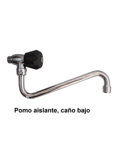Grifo mural con pomo giratorio aislante de un agua con caño superior