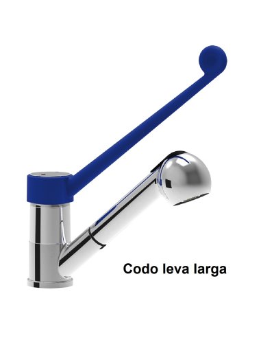 Grifo monomando extensible de codo leva larga