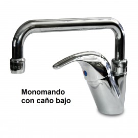 Grifo monomando con caño bajo