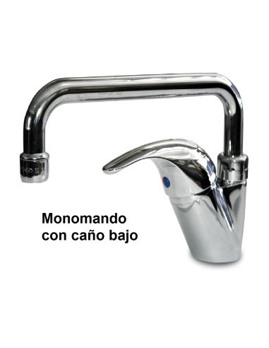 Grifo monomando con caño bajo