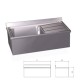 Fregadero inox colgante, con 1 cubeta y escurridor derecho FR054418